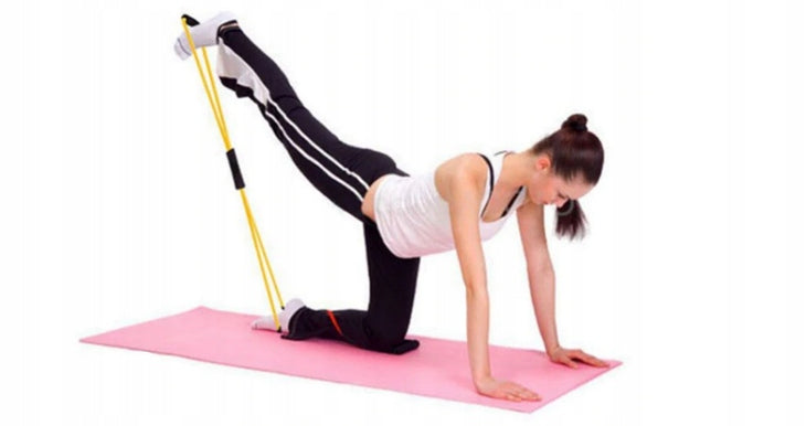 Rubber training expander for stretching exercises Color pink