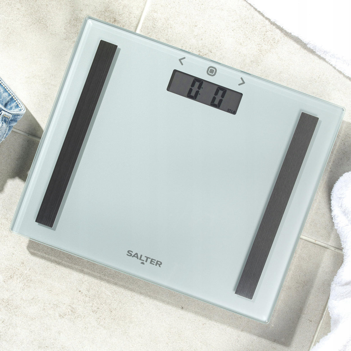 SALTER Digital Scale Glass Fat Analysis 150kg 8 Use. Brand Salter