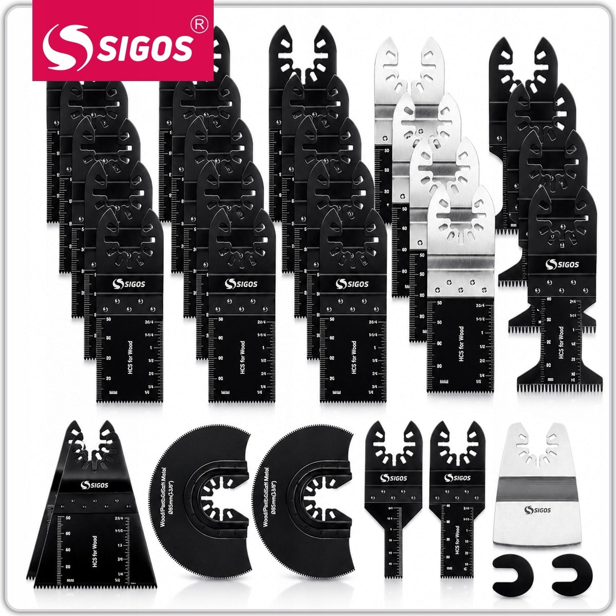 SAW BLADES FOR MULTITOOL WOOD METAL PLASTIC Packaging status original
