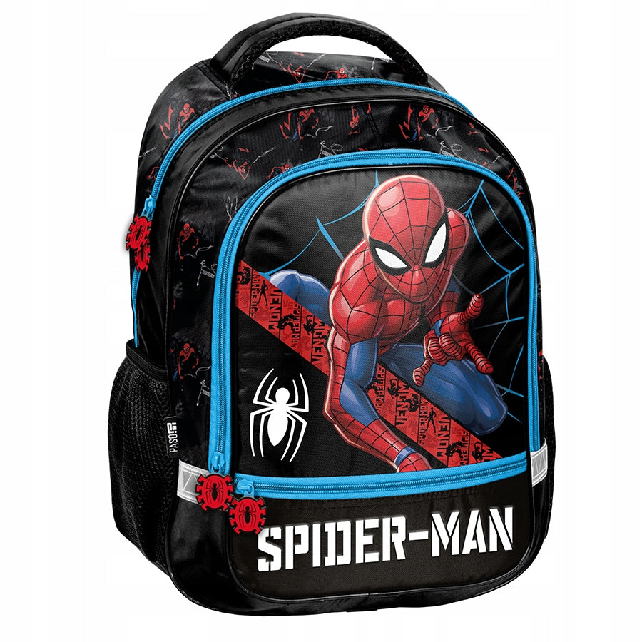SCHOOL BACKPACK PASO SPIDER-MAN FOR BOY CLASS 1 2 3 BLACK FOR SCHOOL