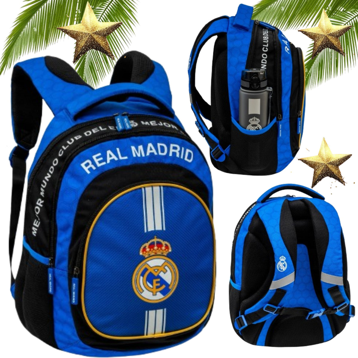 SCHOOL BACKPACK SATCHEL REAL MADRID FOR CHILD LARGE NEW