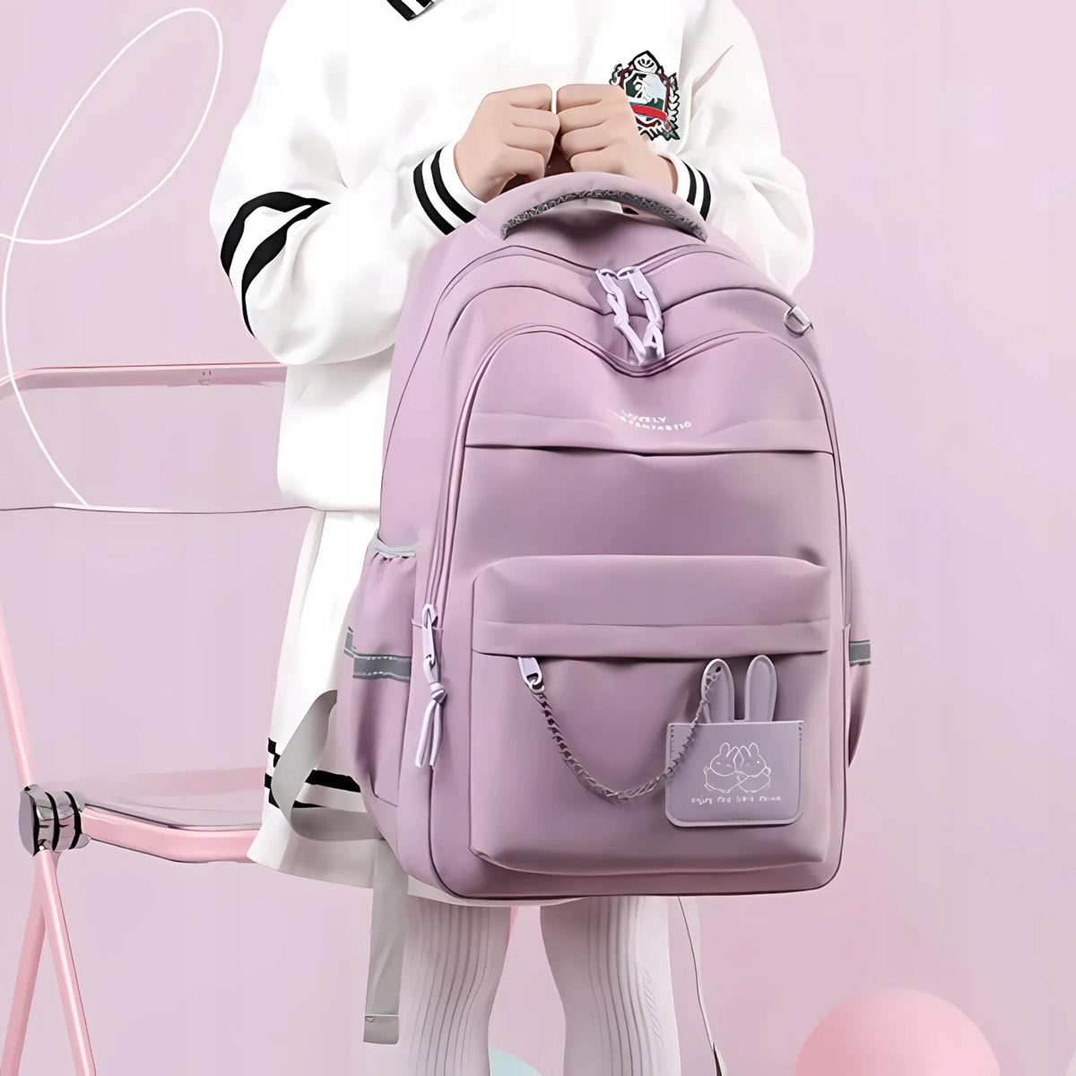 SCHOOL BACKPACK YOUTH SATCHEL ROOMY LARGE PURPLE FOR SCHOOL KL. Manufacturer code PLECAK15