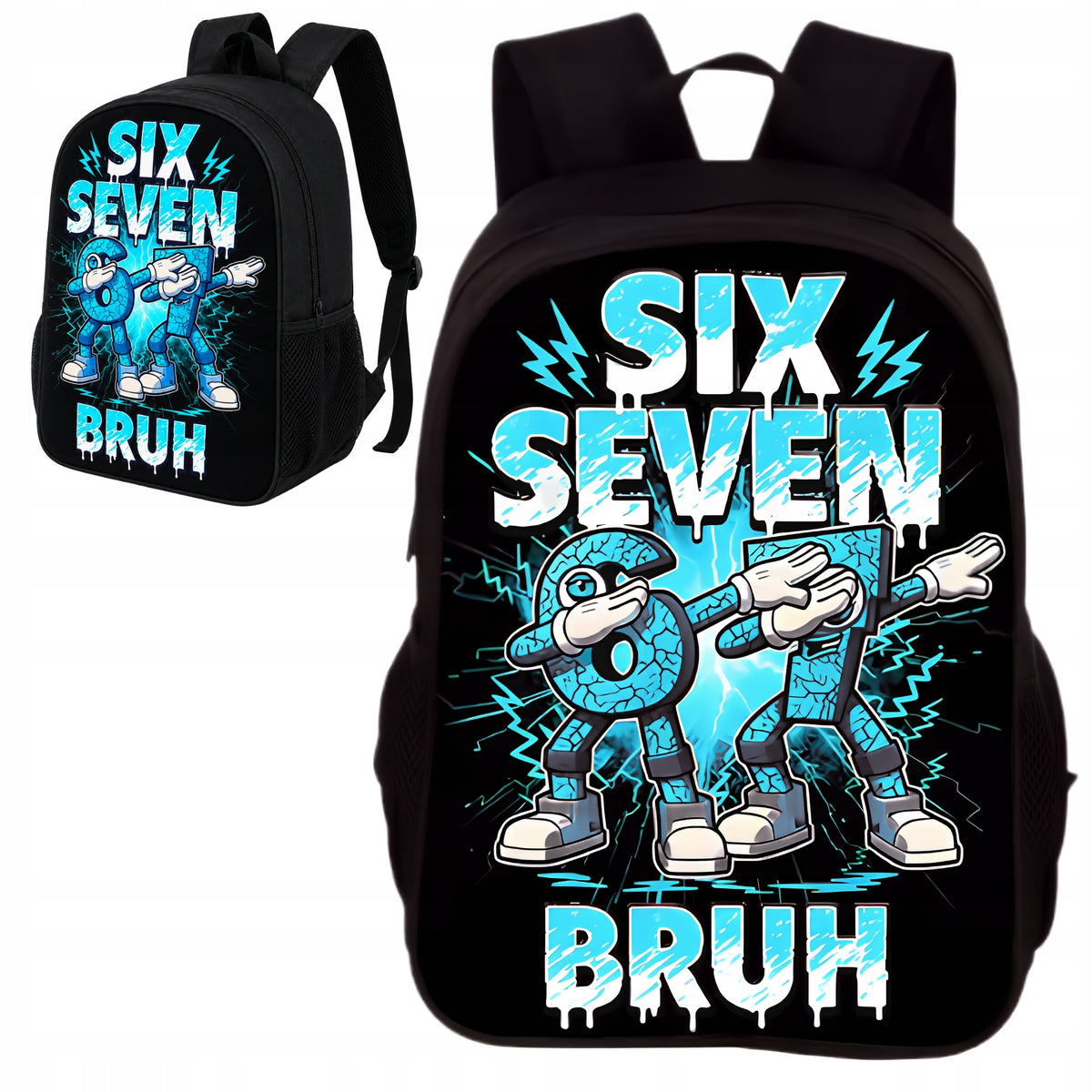 SCHOOL BACKPACK YOUTH SATCHEL ROOMY SIX SEVEN 67 FOR SCHOOL CLASS 1-3 Packaging status original