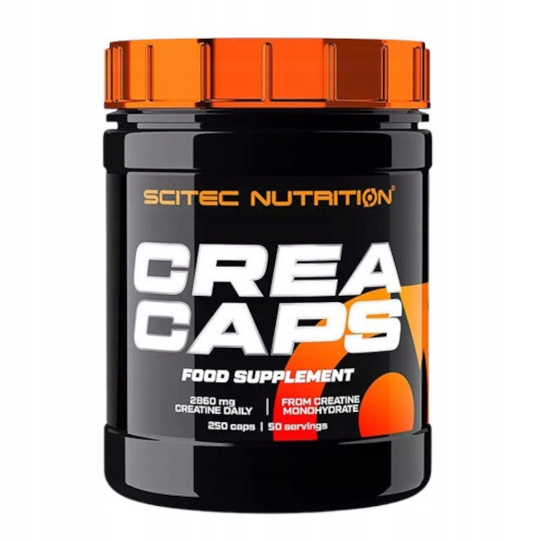 SCITEC CREA CAPS 250CAPS CREATINE MONOHYDRATE STRENGTH Packaging status original