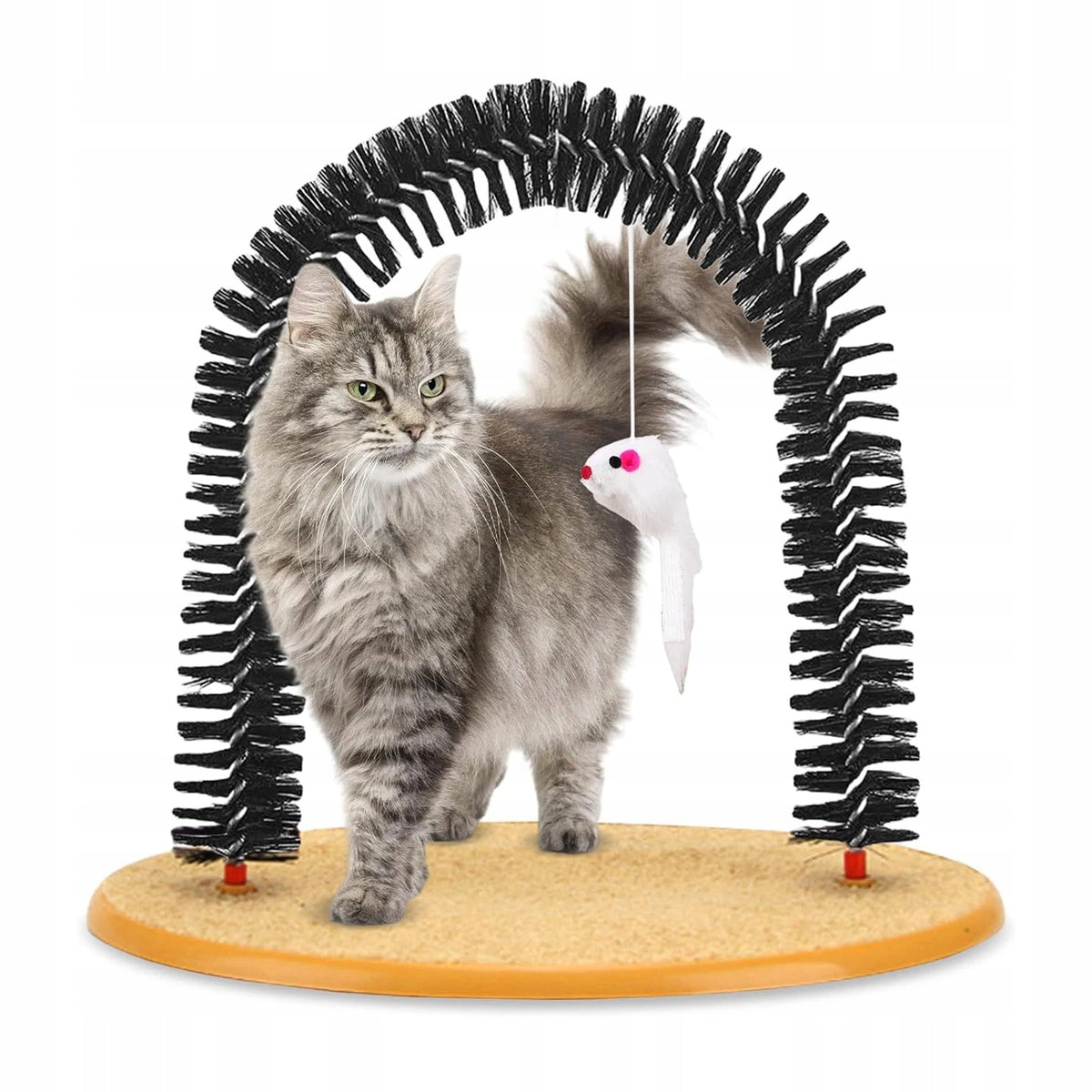 SCRATCHING POST CAT MASSAGER TOY ARCH FOR SCRATCHING ON CATNIP STAND Packaging status original
