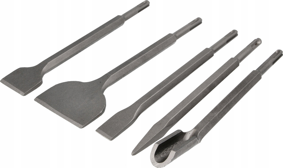 SDS Plus Chisels 5pcs Concrete Cutting Kit Punching
