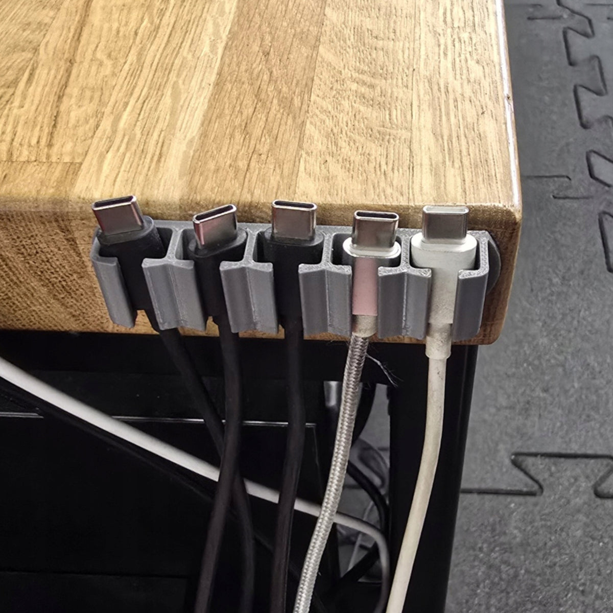 SELF ADHESIVE DESK WIRE CABLE ORGANIZER 5 Cables Packaging status original