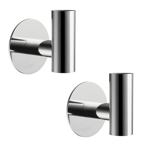 SELF-ADHESIVE HOOKS FOR TOWELS STAINLESS STEEL 304 BATHROOM 2 PCS Brand no brand