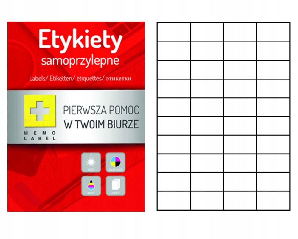 SELF-ADHESIVE LABELS A4 52,5X29,7 100 SHEETS
