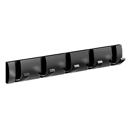 SELF ADHESIVE WALL HOOKS FOR CLOTHES FOR CLOAKROOM 5 PIECES BLACK Brand no brand