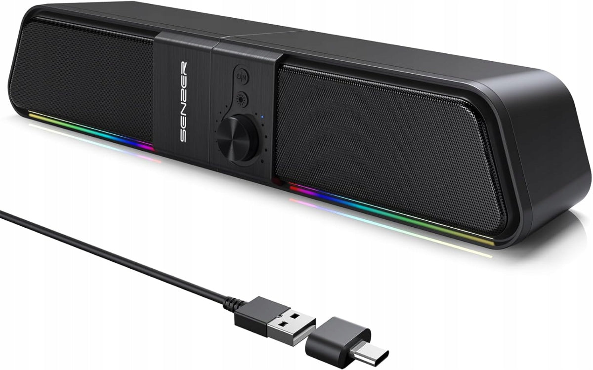 SENZER CS20 LED Speaker – USB, Clear Sound Steroid RGB Visual Effect Manufacturer code Głośnik LED SENZER CS30
