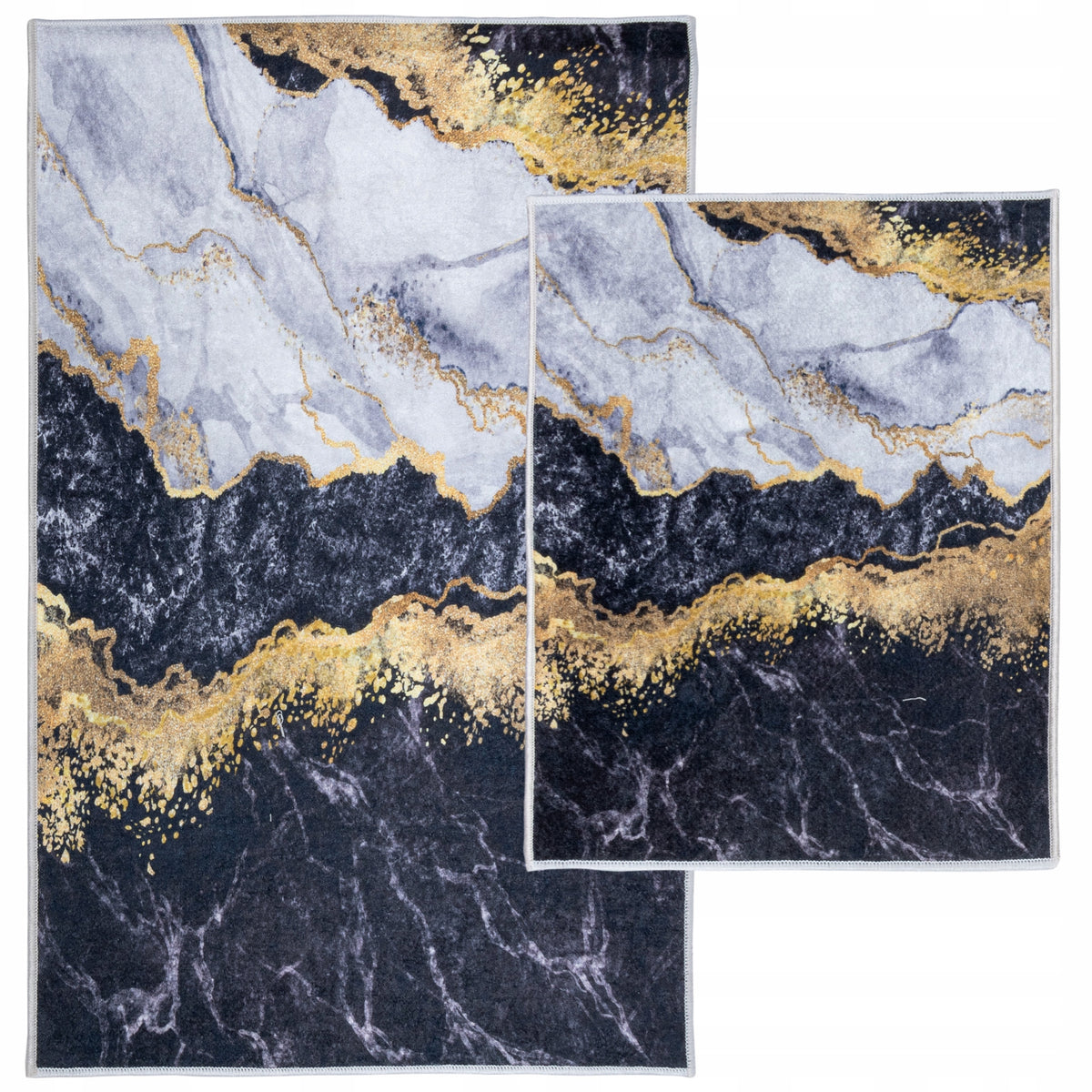SET BATHROOM RUGS 2 PACK NON-SLIP FASHIONABLE MODERN DESIGN EAN (GTIN) 5904169715056