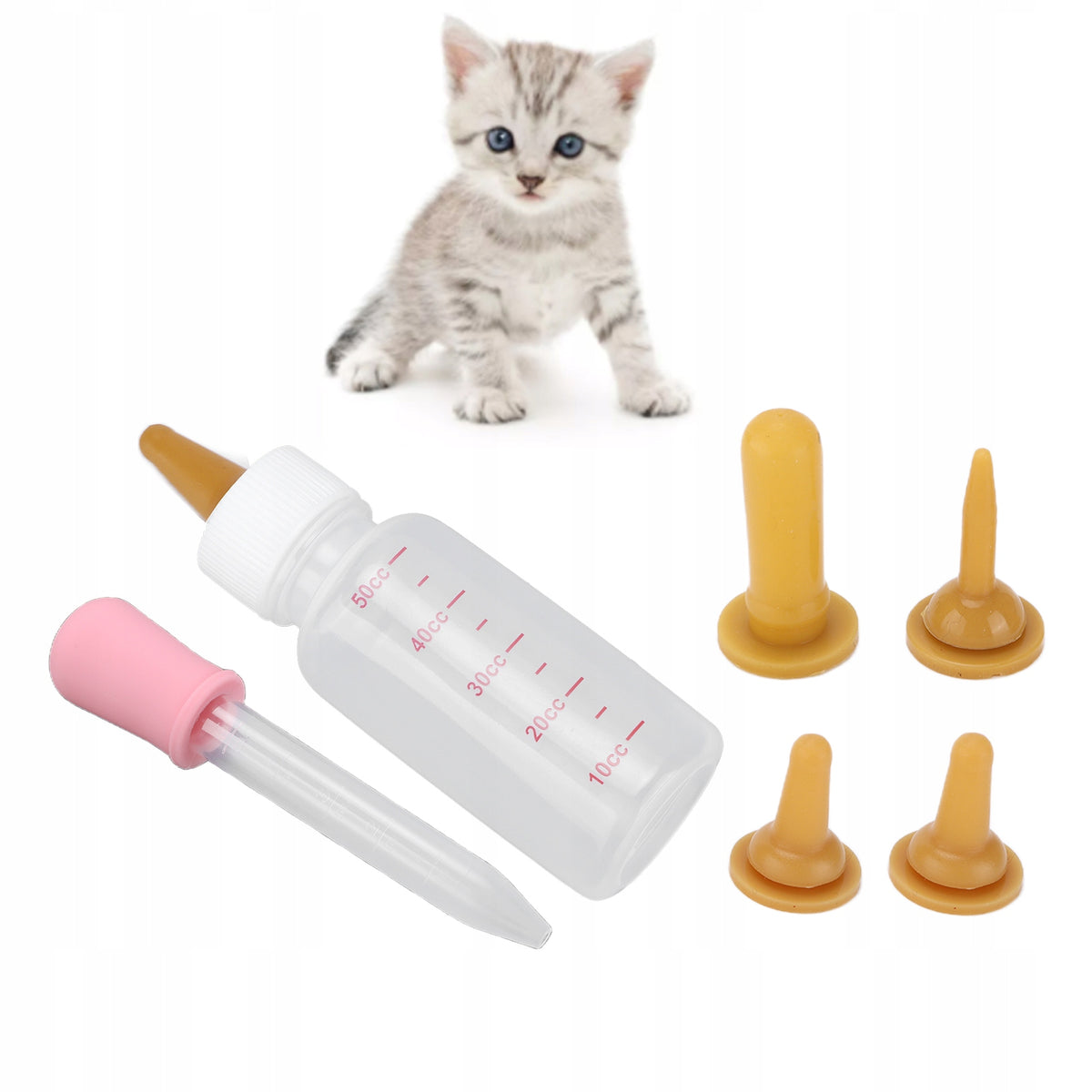 SET BOTTLE FOR FEEDING PUPPIES AND KITTENS CAT BOTTLE Packaging status original