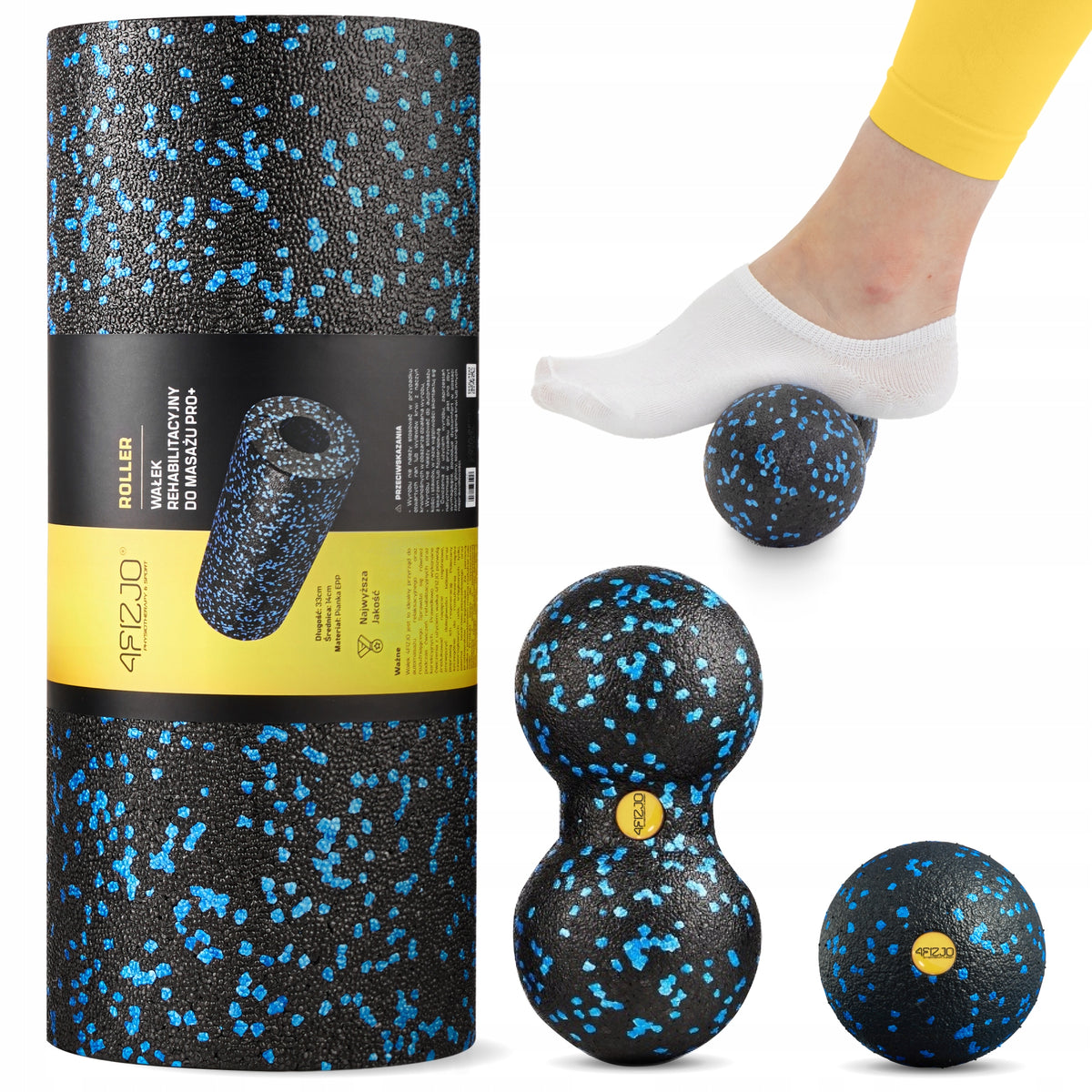 SET EPP ROLLER BALL DUOBALL FOR MUSCLE ROLLING MASSAGE EXERCISES
