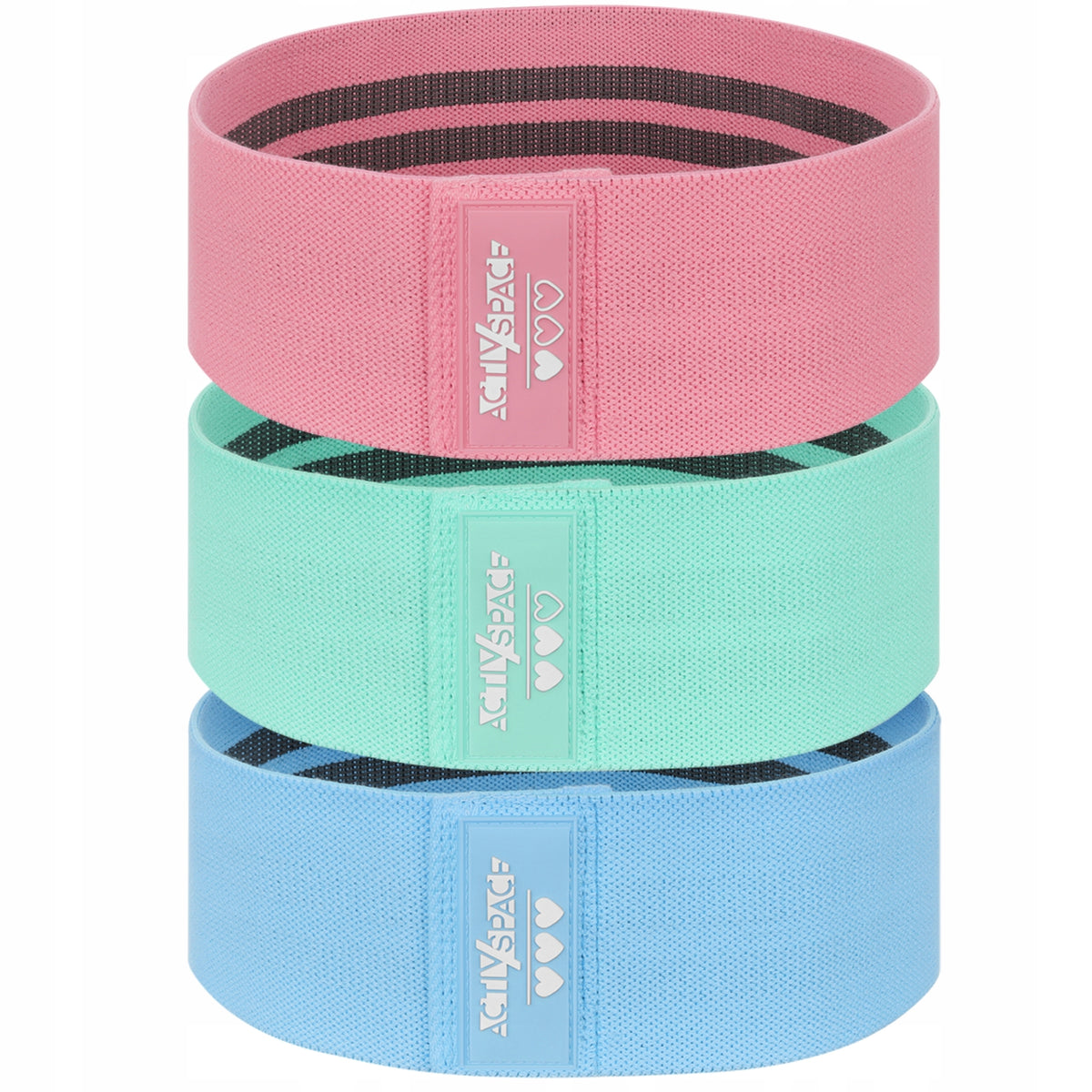 SET HIP BAND MINI RUBBER RESISTANCE BANDS FOR GLUTE AND THIGH EXERCISES QUALITY Color multicolor