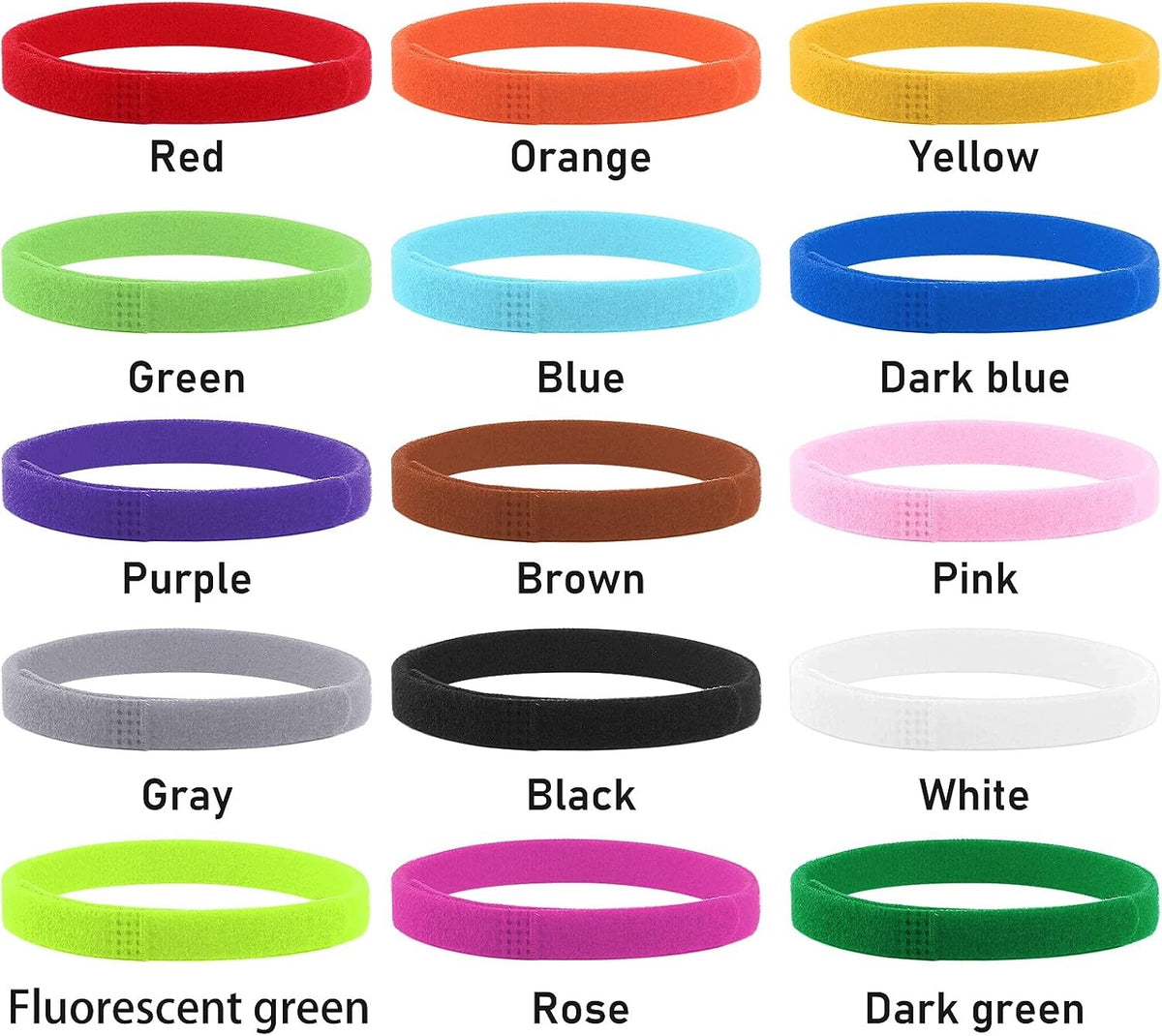 SET OF 15 DOG AND CAT COLLARS ADJUSTABLE IDENTIFICATION Manufacturer code OBROŻE SZCZENIĄT KOTÓW 15 SZTUK REGULOWA