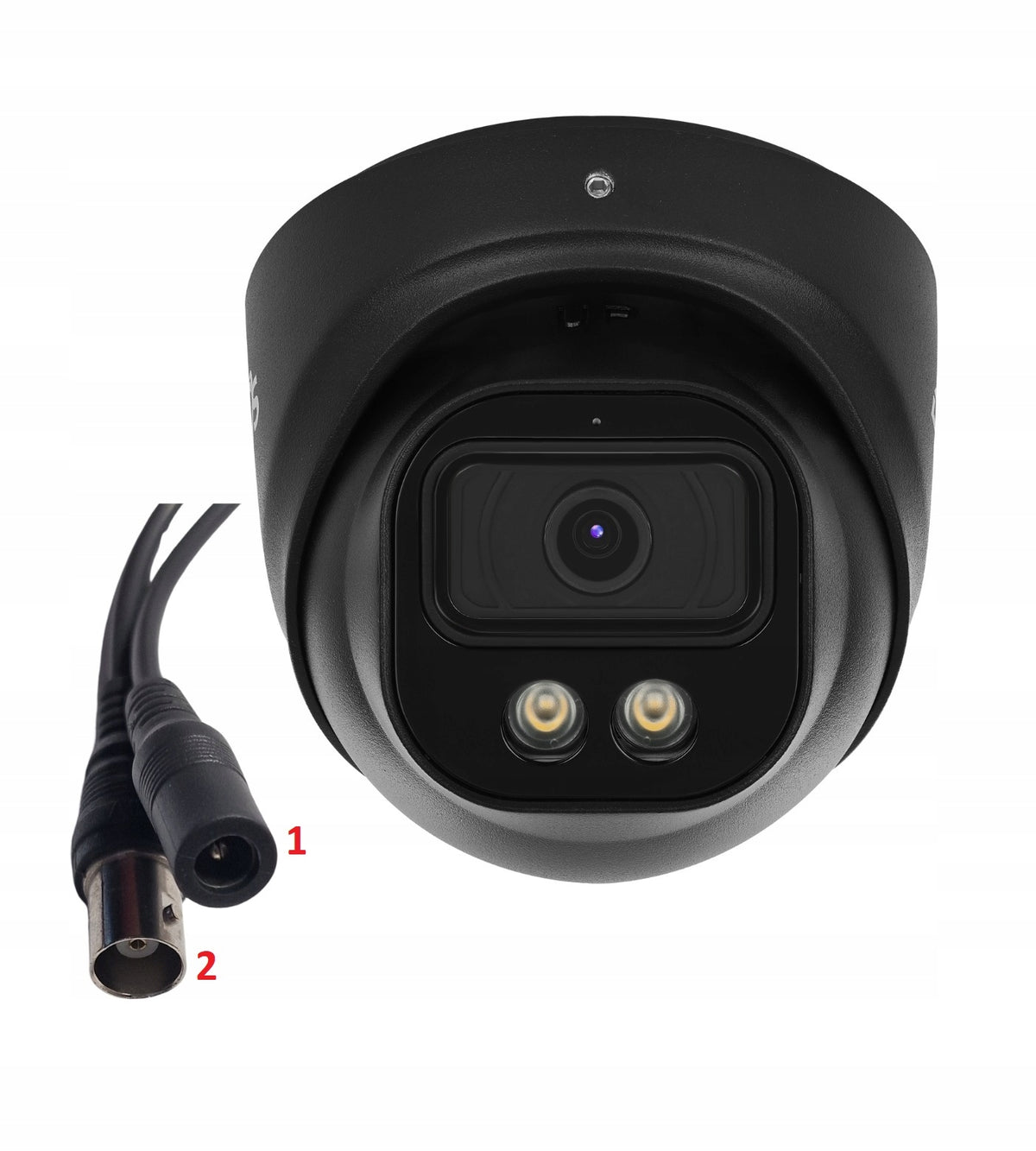 SET OF 2 BLACK CAMERAS FOR MONITORING EXTERNAL ANALOG DOME 5MP DVS Packaging status original