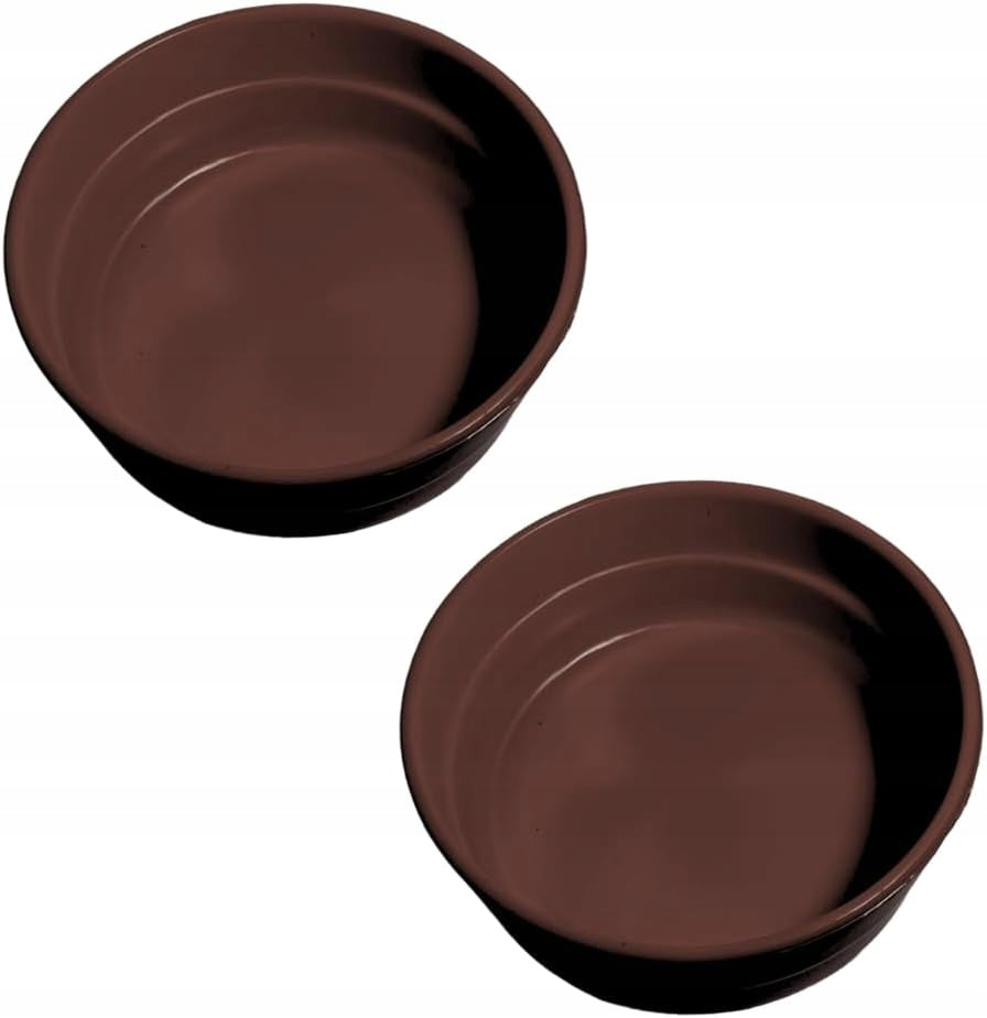 SET OF 2 UNIVERSAL WATER FOOD BOWLS FOR CAT DOGS 12x12x5 cm
