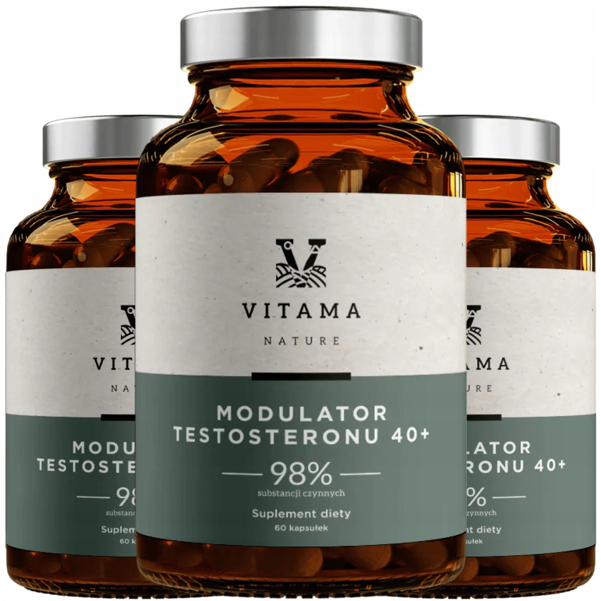 SET OF 3 PACK TESTOSTERONE MODULATOR BOOSTER FOR MEN 180 KAPS