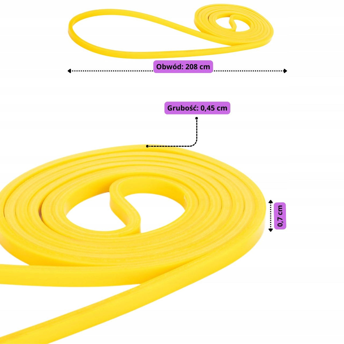SET OF 3 RUBBER POWER BAND + RESISTANCE RUBBER HOLDER FOR PULL-UP RESISTANCE 2-23 kg Packaging status original