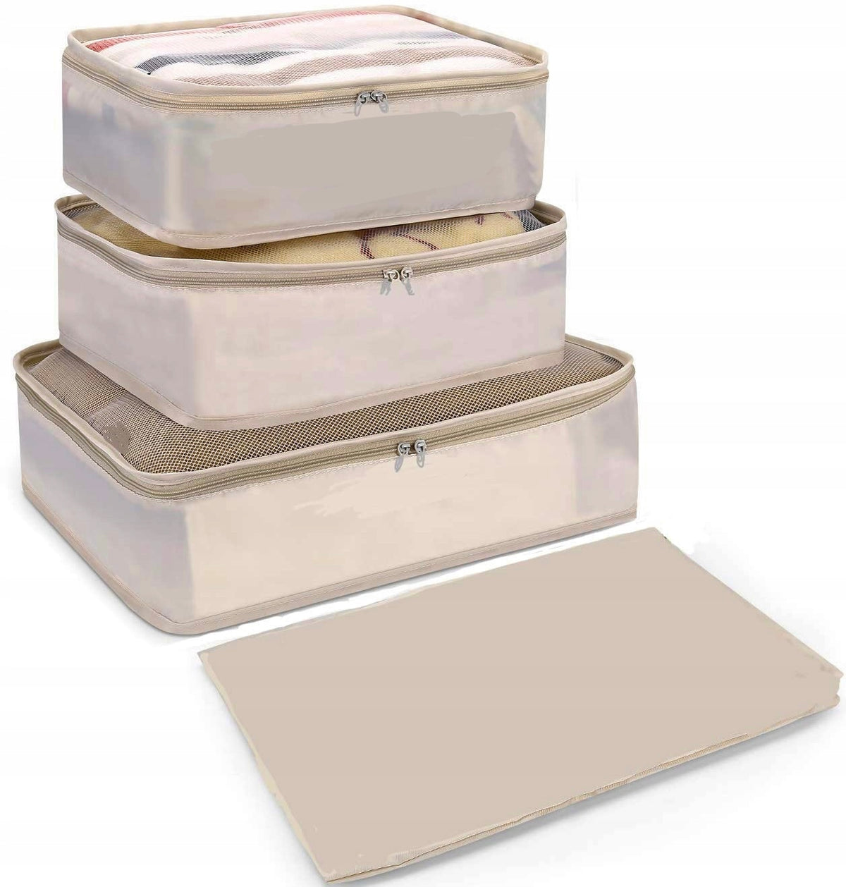 SET OF 4 POUCH ORGANIZERS FOR SUITCASE ORGANIZER OLDMAN BAG SACHET