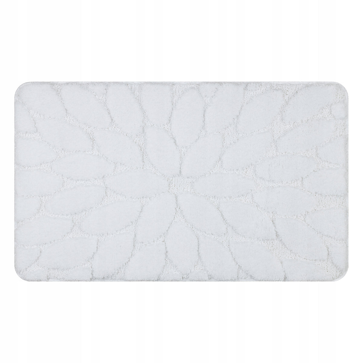 SET OF BATHROOM CARPET WC 50x80 STONES white SOFT THICK #KPL249