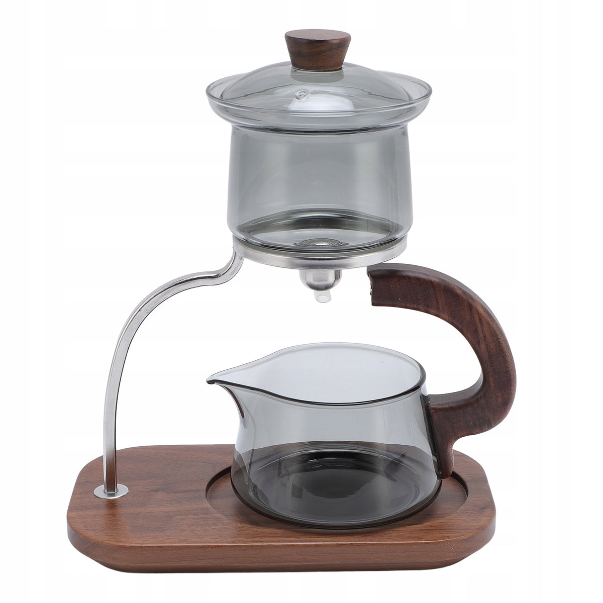 SET OF GLASS TEA WITH LID AND MAGNETIC STAND FILTER 69