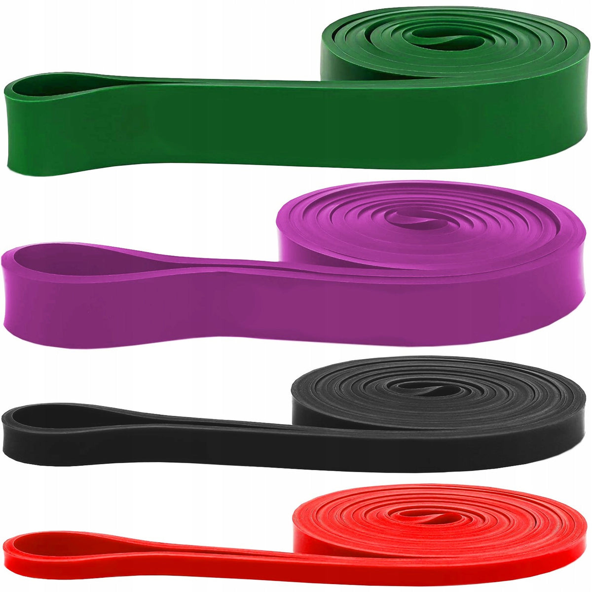 SET OF RESISTANCE RUBBER 4PCS exercises multifunctional durable strength training