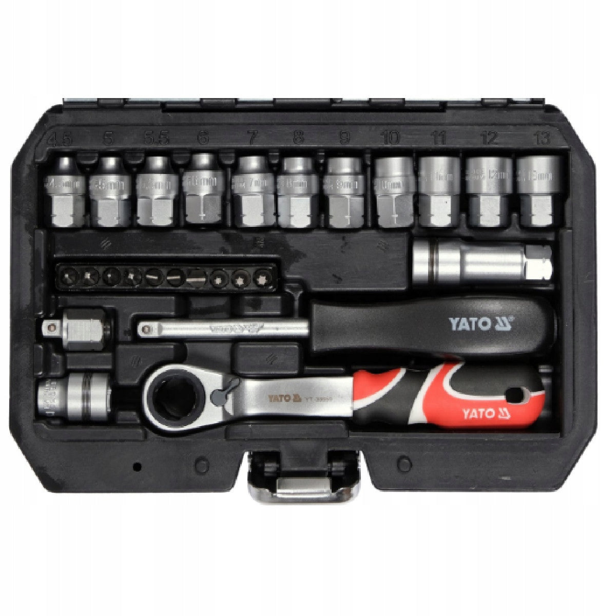 SET OF THROUGH SOCKETS SPLINE 1/4" YT-38650 Packaging status original