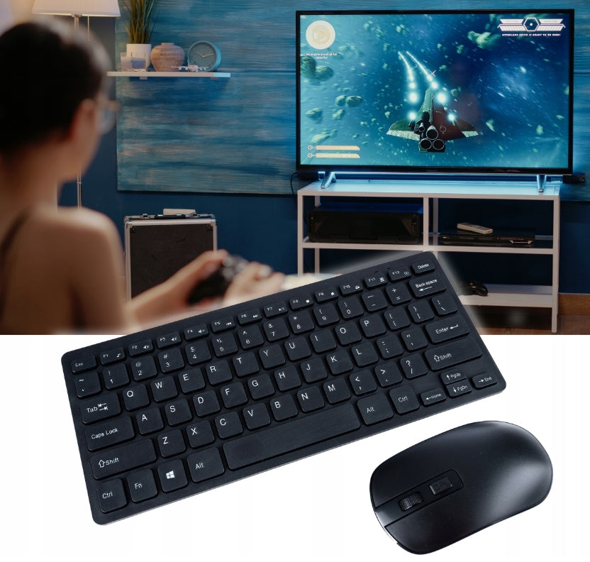 SET WIRELESS KEYBOARD + MOUSE OPTICAL MOUSE FOR SLIM COMPUTER Packaging status original