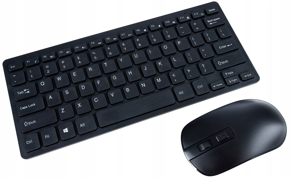 SET WIRELESS KEYBOARD MOUSE SLIM LOW PROFILE FOR GAMING WORK