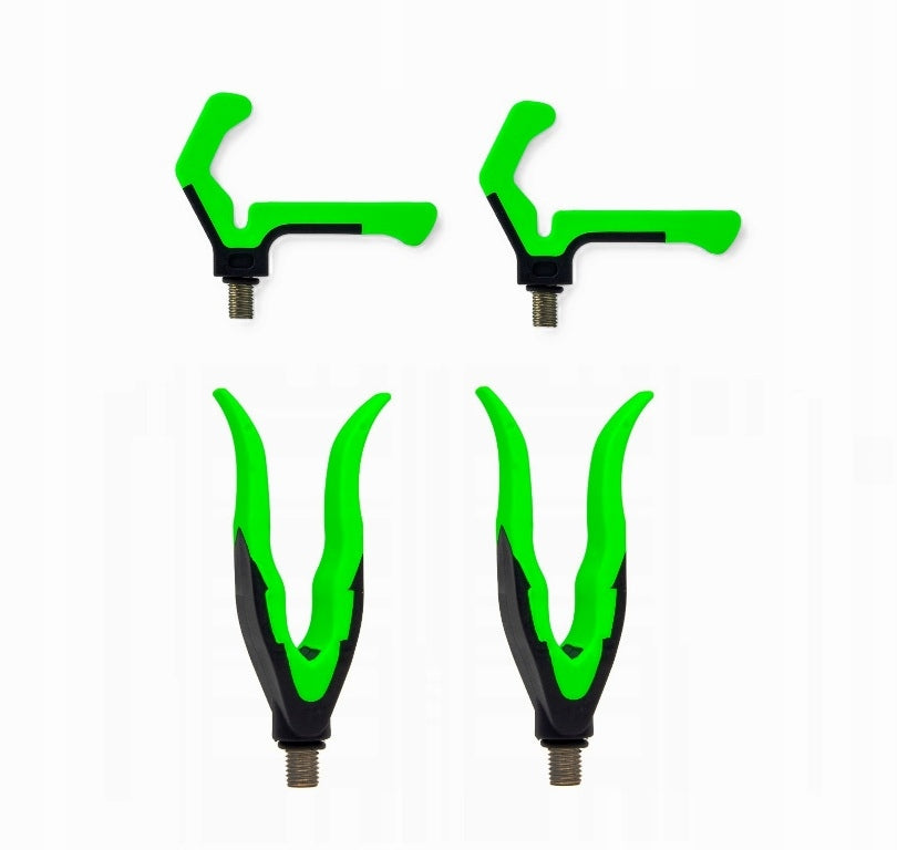 SET4x FORKS FRONT BACK BUTT GRIP ROD REST METHODS FEEDER FEDER