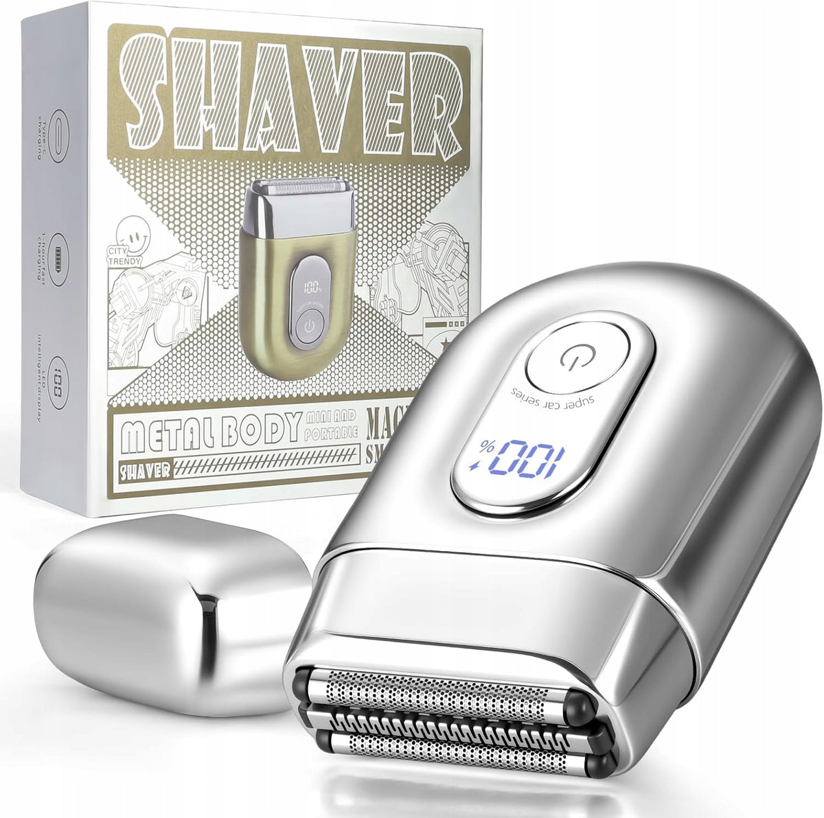 SHAVER PORTABLE ELECTRIC CAPSULE WIRELESS GIFT BOX