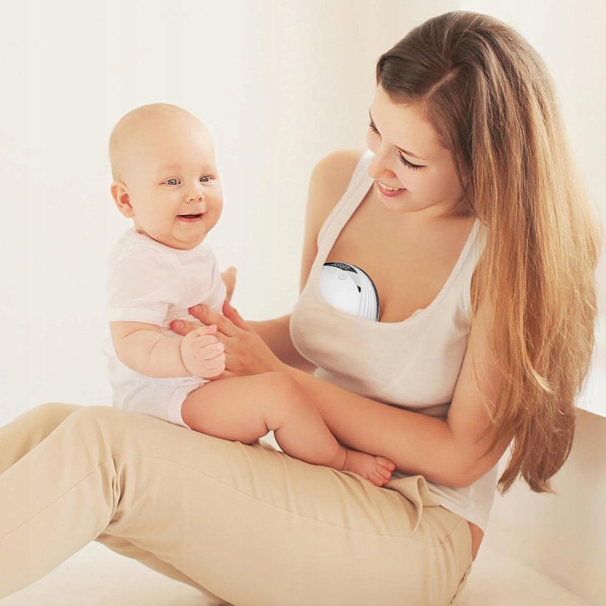 SHELL BREAST PUMP ELECTRIC WIRELESS HANDS-FREE 4 MODES 12 LEVEL Packaging status original