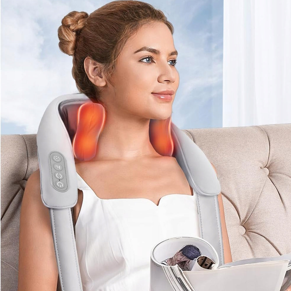 SHIATSU SHOULDER BACK NECK MASSAGER WIRELESS HEATING BATTERY Medical device no