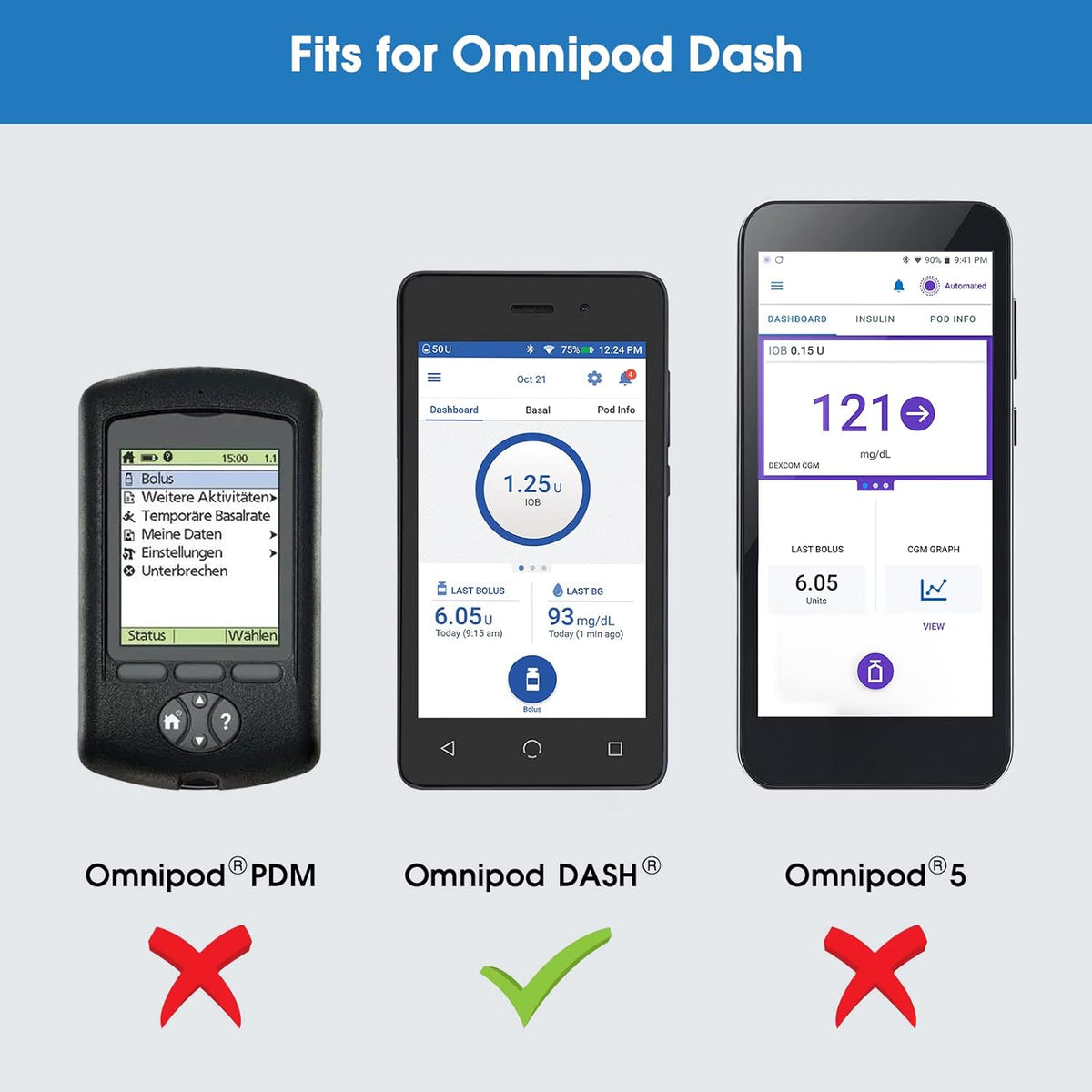 SILICONE CASE OMNIPOD DASH PDM PROTECTIVE PURPLE Medical device no