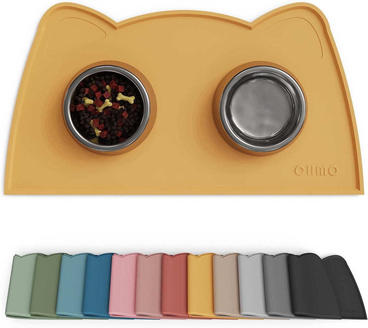 SILICONE MAT FOR FEEDING CATS DOGS NON-SLIP 40X25