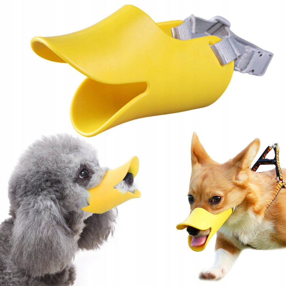 SILICONE MUZZLE FOR DOG SOFT DUCK M