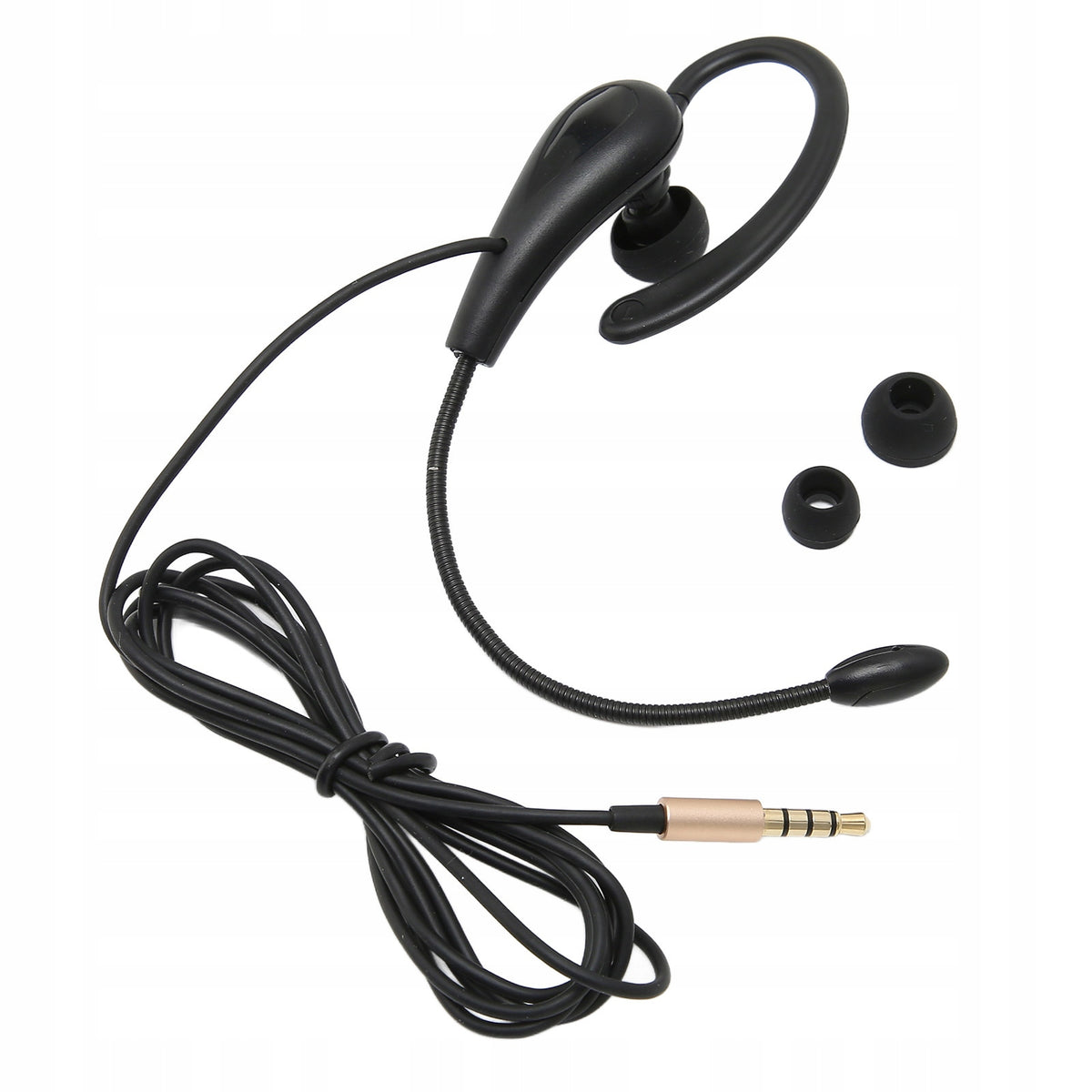 SINGLE SIDED 3.5MM WIRED CALL CENTER HEADPHONES WITH MICROPHONE