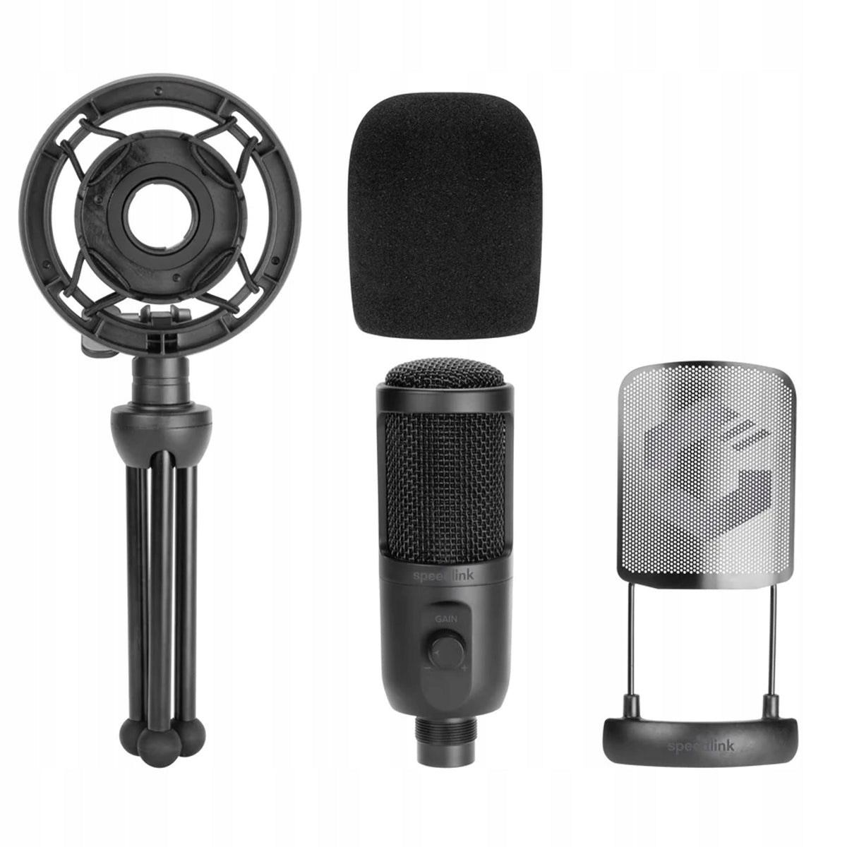 SL-800013-BK AUDIS PRO Streaming Microphone, black Manufacturer code SL-800013-BK