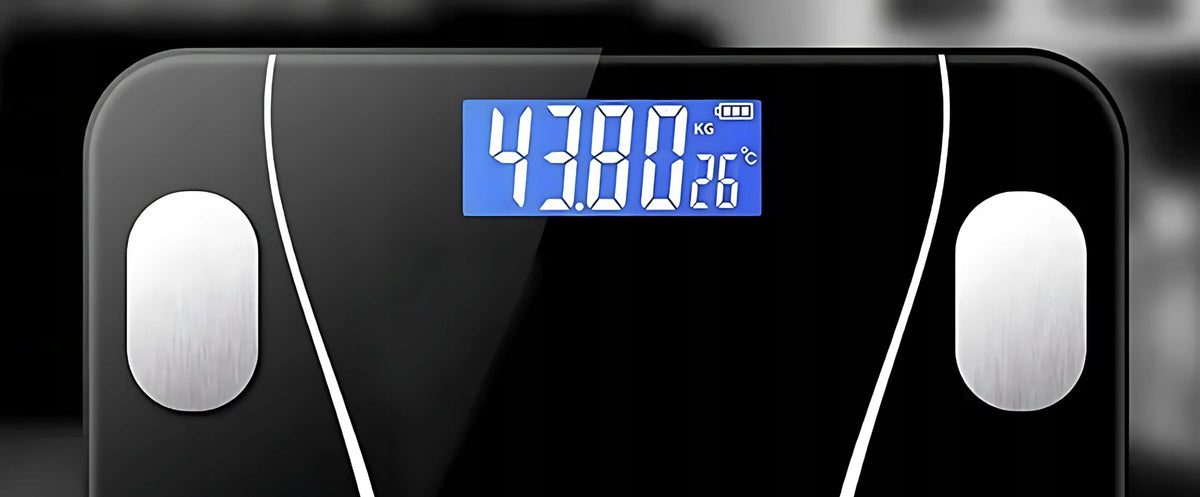 SMART ANALYTICAL BATHROOM SCALE + ANDROID iOS APP + 2x AAA BATTERY Brand Spacetronik