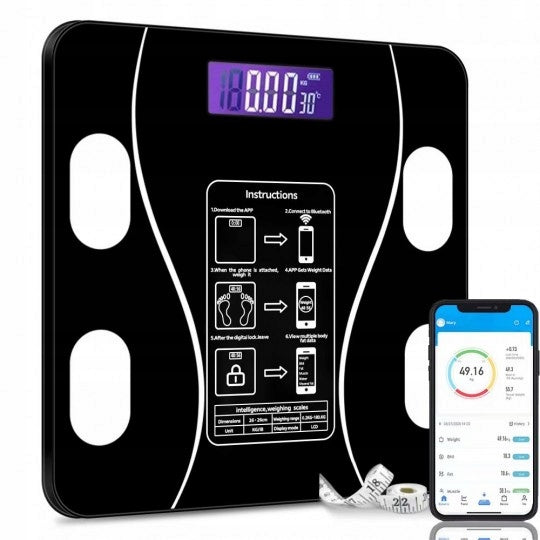 SMART ANALYTICAL BATHROOM SCALE SMART 25in1 + ANDROID iOS