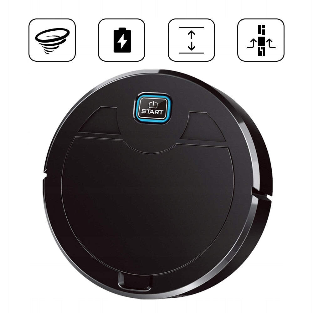 SMART CLEANING ROBOT WITH MOP AND UV 15000PA 2000MAH BLACK Packaging status original