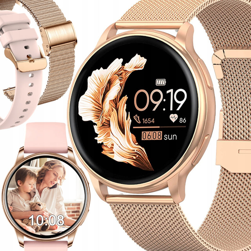 SMARTWATCH ELEGANT WOMEN'S WATCH MENU PL TALK BRACELET + STRAP
