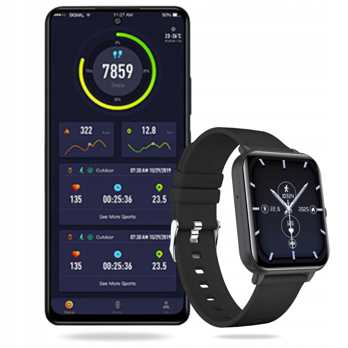 SMARTWATCH MYPHONE WATCH CLASSIC 2 WATCH HEALTH TALK IP65 ANDROID IOS Packaging status original