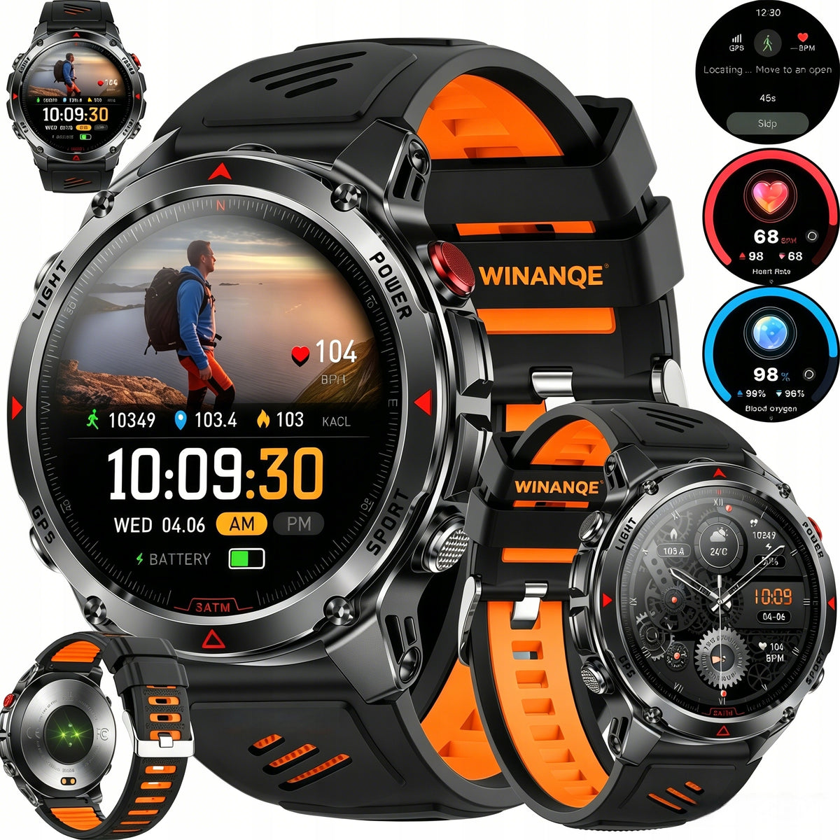 SMARTWATCH TECHPOINTMX GPS WATERPROOF POLISH MENU SPOR