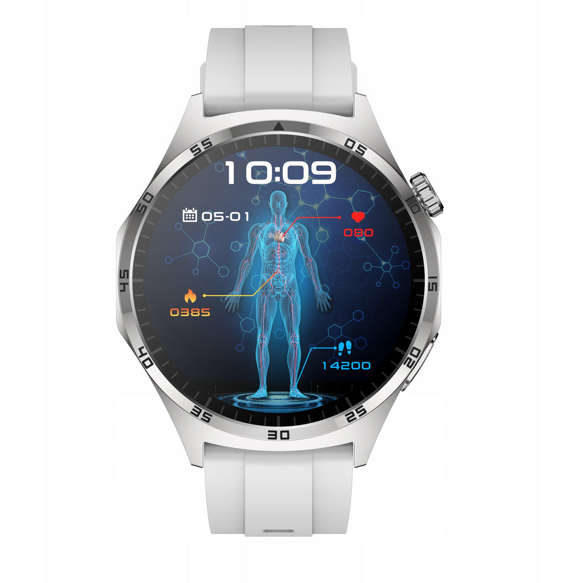 SMARTWATCH WATCH GLUCOSE ASSISTANT EKG PRESSURE CALIBRATION MENUPL Packaging status original