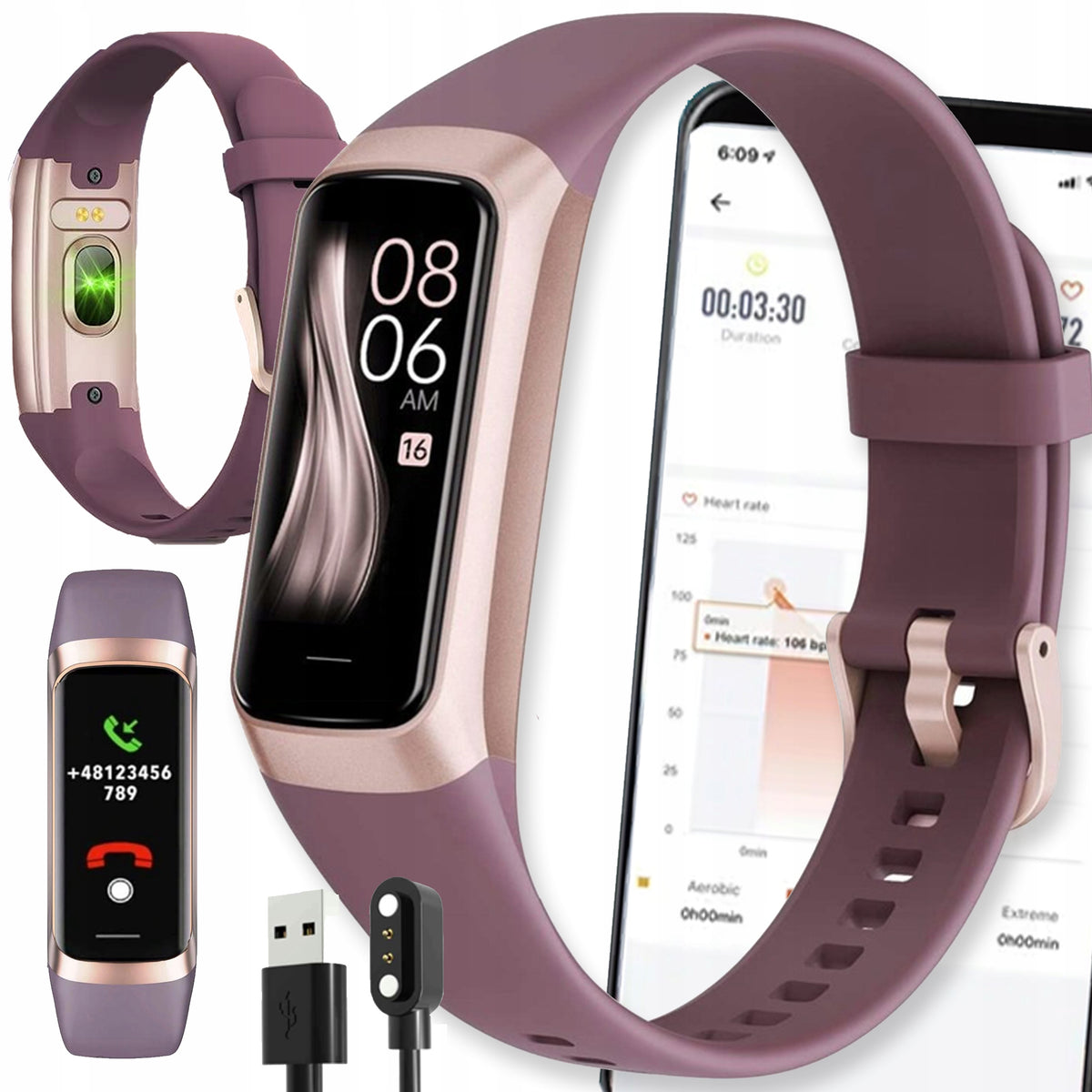 SMARTWATCH WATCH WATCH AMOLED BLUETOOTH PL SMART SMARTBAND BAND BAND Manufacturer code SMART SPORT SPORTOWY CIŚNIENIOMIERZ PULS EKG