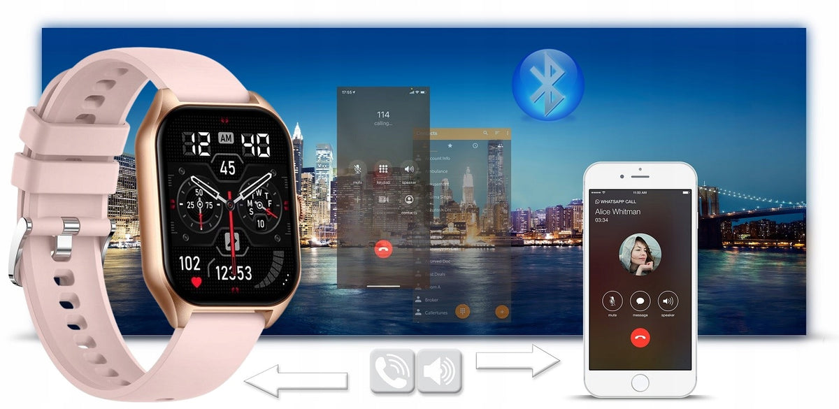 SMARTWATCH WOMEN GRAVITY TALK PRESSURE SMS Packaging status original