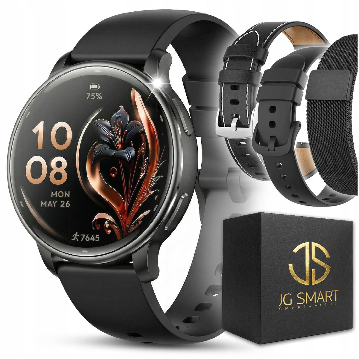 SMARTWATCH WOMEN'S WATCH GPS WATERPROOF PRESSURE TALK MENU PL AMOLED